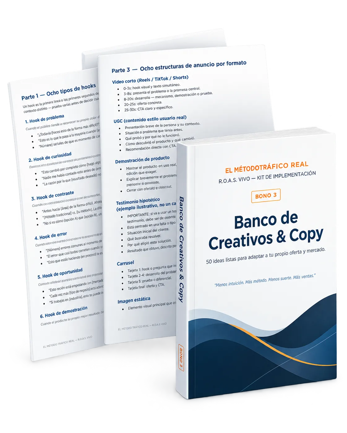 Banco de Creativos & Copy — R.O.A.S. VIVO Kit de Implementación